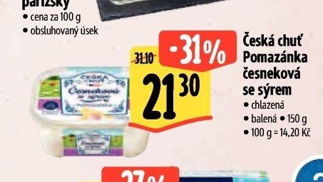 Česká chuť Pomazánka česneková se sýrem