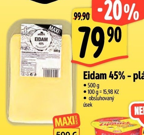 Sýr Eidam 45% Albert