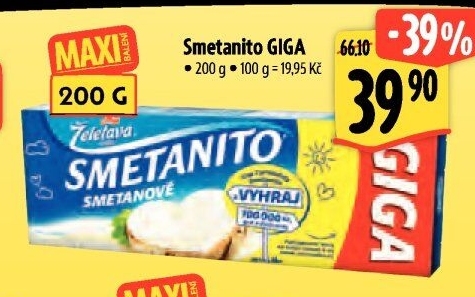 Sýr tavený Smetanito Želetava