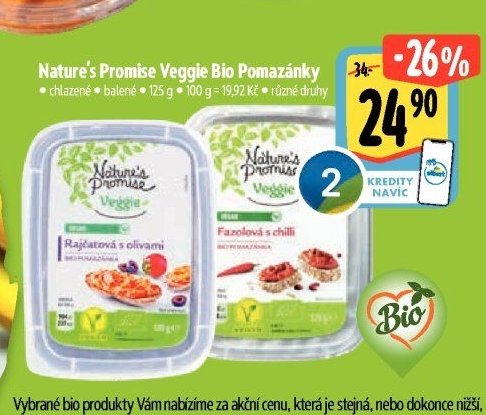 Nature's Promise Veggie Bio Pomazánky