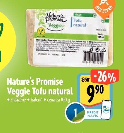 Nature's Promise Veggie Tofu natural