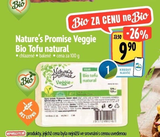 Nature's Promise Veggie Bio Tofu natural