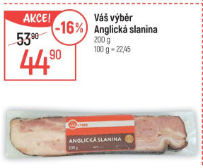 Anglická slanina Váš Výběr