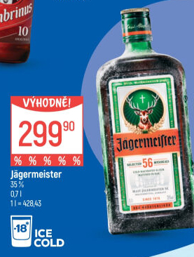 Bylinný likér Jägermeister