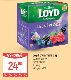 Čaj ovocný Loyd - pyramidový