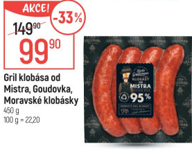 Grilovací klobása od Mistra Láďa Grileman Kostelecké uzeniny