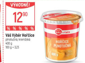 Hořčice plnotučná Váš Výběr