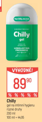 Intimní gel Intima Chilly