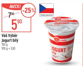 Jogurt bílý Váš Výběr