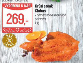 Krůtí steak marinovaný Globus