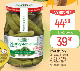 Okurky delikates Efko