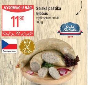 Paštika selská Globus