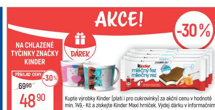 Řez mléčný Kinder