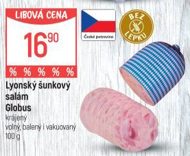 Salám lyonský šunkový Globus
