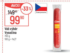 Salám Vysočina Váš Výběr