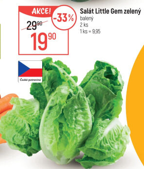 Salát little gem Tesco
