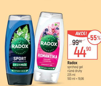 Sprchový gel Radox