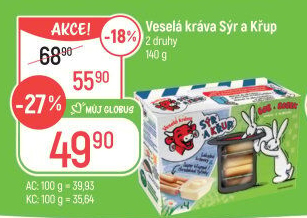 Sýr a křup Veselá kráva