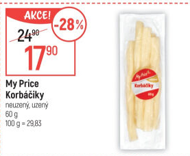Sýr korbáčky My price