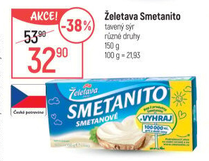 Sýr tavený Smetanito Želetava