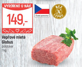 Vepřové mleté maso Globus