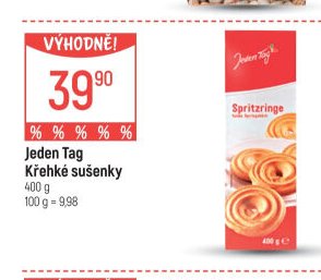 Jeden Tag Křehké sušenky