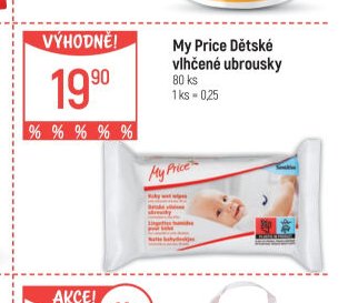 My Price Dětské vlhčené ubrousky