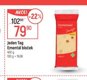 Jeden Tag Ementál bloček