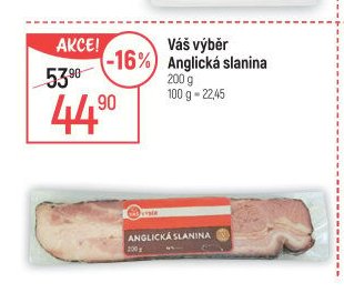 Váš výběr Anglická slanina
