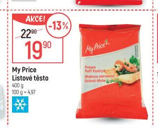 My Price Listové těsto