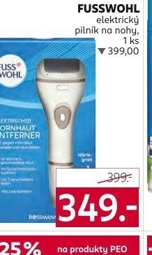 Elektrický pilník na nohy Fuss Wohl