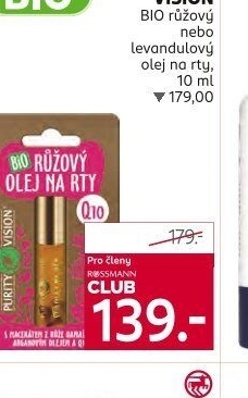 Olej na rty bio Purity Vision