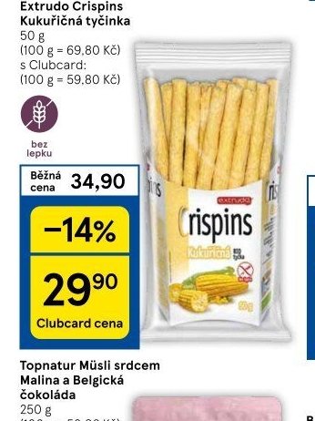 Extrudo Crispins Kukuřičná tyčinka 50 g