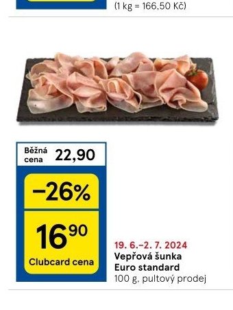Vepřová šunka Euro standard