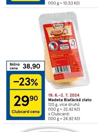 Madeta Blaťácké zlato 120 g