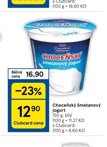 Choceňský Smetanový jogurt