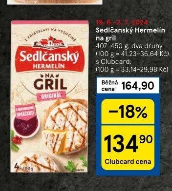 Sedlčanský Hermelín na gril
