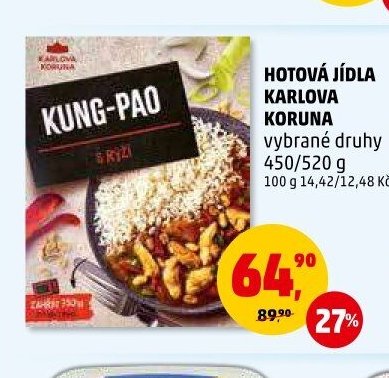 Hotová jídla Karlova Koruna vybrané druhy 450/520 g