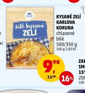 Kysané zelí Karlova Koruna chlazené bílé 500/350 g