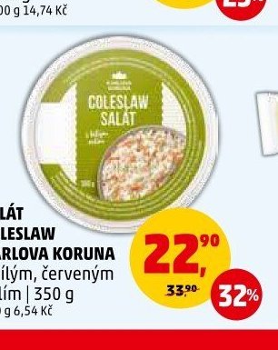 Salát Coleslaw Karlova Koruna s bílým, červeným zelím 350 g