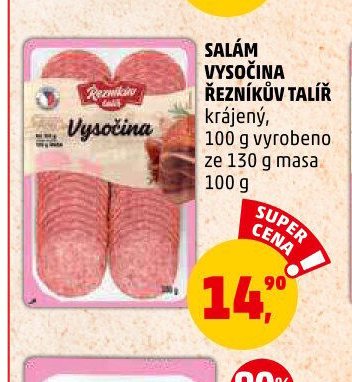 Salám Vysočina Řezníkův talíř