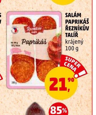 Salám Paprikáš Řezníkův talíř