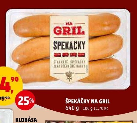 ŠPEKÁČKY NA GRIL
