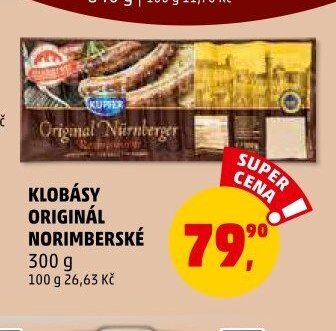 KLOBÁSY ORIGINÁL NORIMBERSKÉ