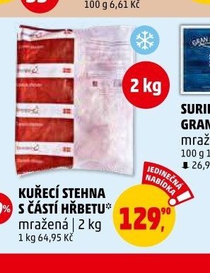KUŘECÍ STEHNA S ČÁSTÍ HŘBETU