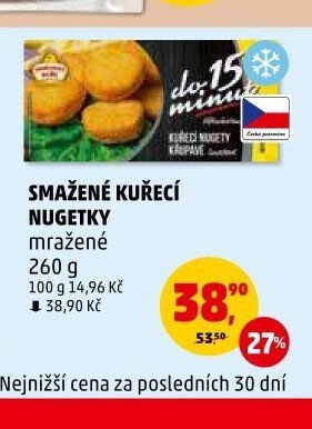SMAŽENÉ KUŘECÍ NUGETKY