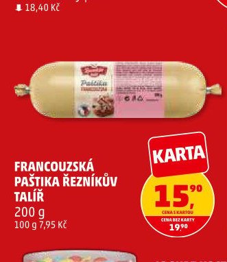 Francouzská paštika Řezníkův talíř