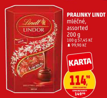 Bonboniéra Pralinky Lindor Lindt