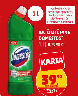 Čistič WC gelový Domestos