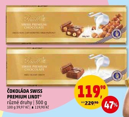 Čokoláda Premium Lindt